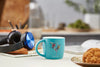 Radiant Leaf Porcelain Mug - Blue 350ml