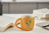 Radiant Leaf Porcelain Mug - Mustard 350ml