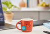 Radiant Leaf Porcelain Mug - Orange 350ml