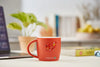 Radiant Leaf Porcelain Mug - Orange 350ml